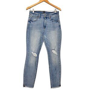 Gap True Skinny Jeans - Distressed Mid Rise, Size 6/28, Women's Denim